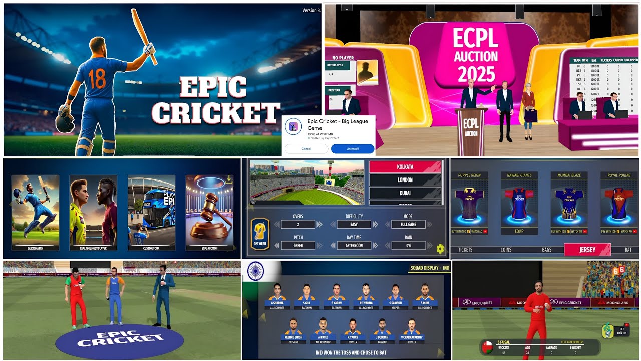 Epic Cricket 26 | Большое обновление V.3.75 Новое будущее Полный обзор Новые комментарии Новый иг...