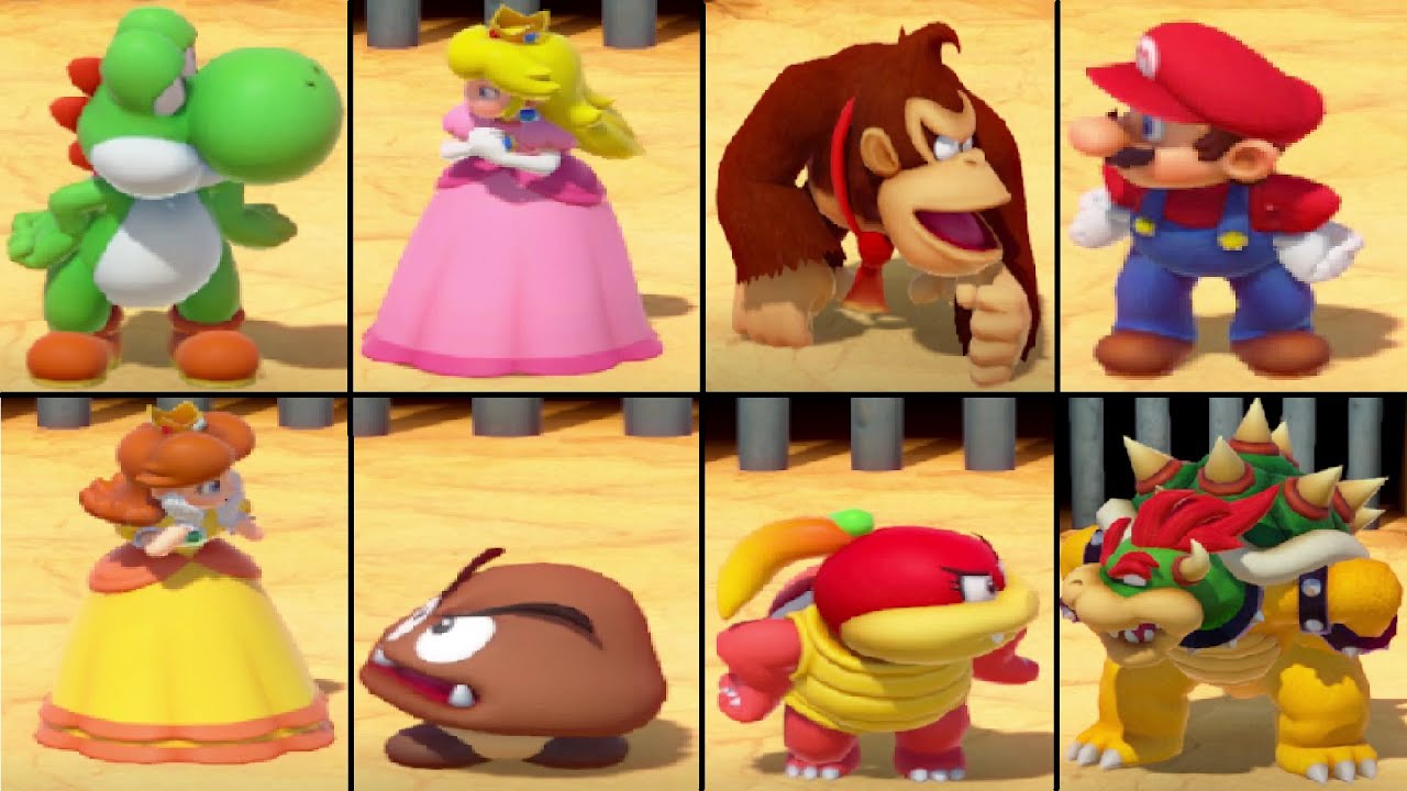 Super Mario Party - What happens if you don&acute;t high five / no celebration after win? All Characters