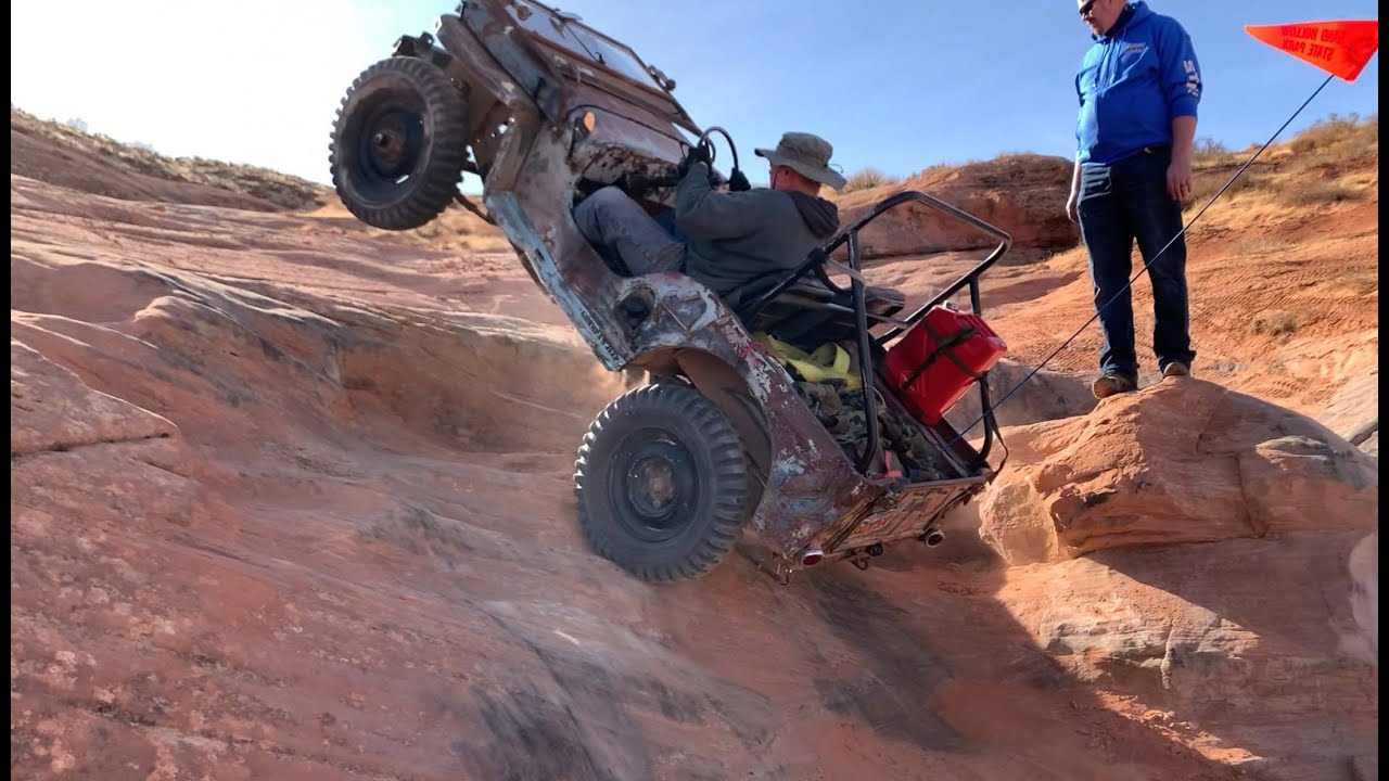 Grampa's Jeep on John's Trail during Winter 4x4 Jamboree 2021