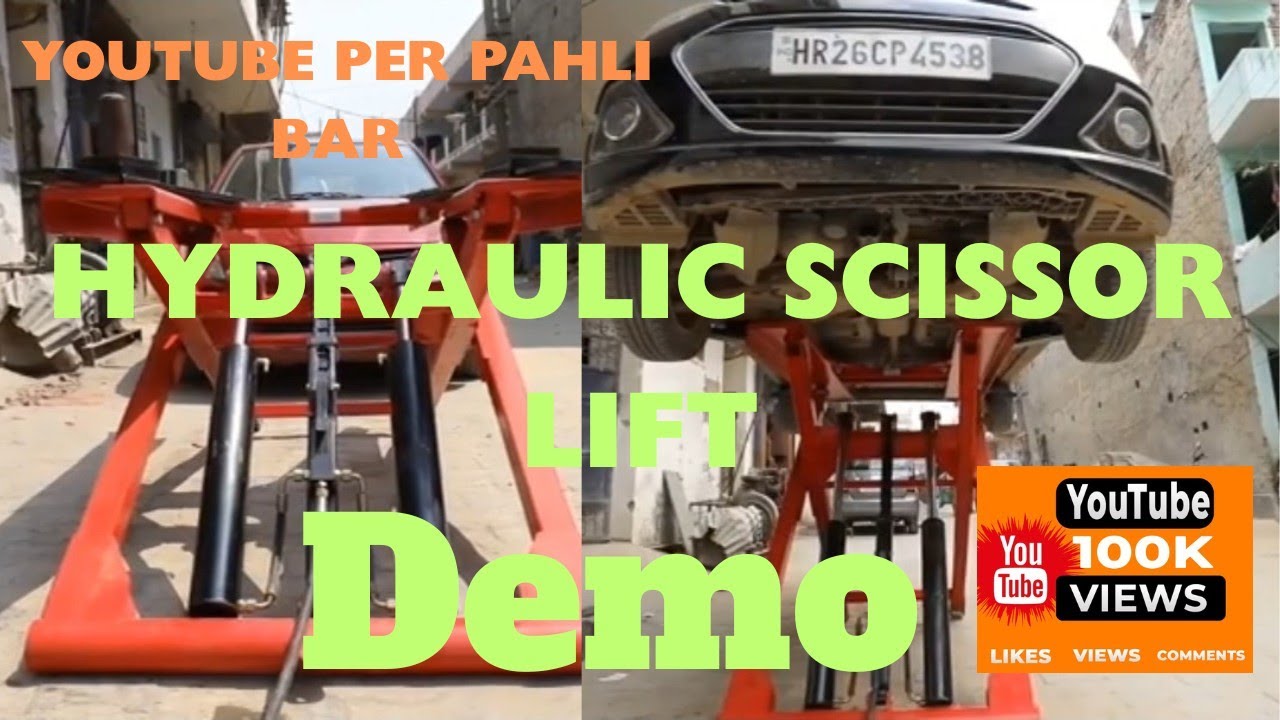 “Hydraulic Scissor Lift Demo 🛠️🚗– Operation, Safety & Mechanism Explained”