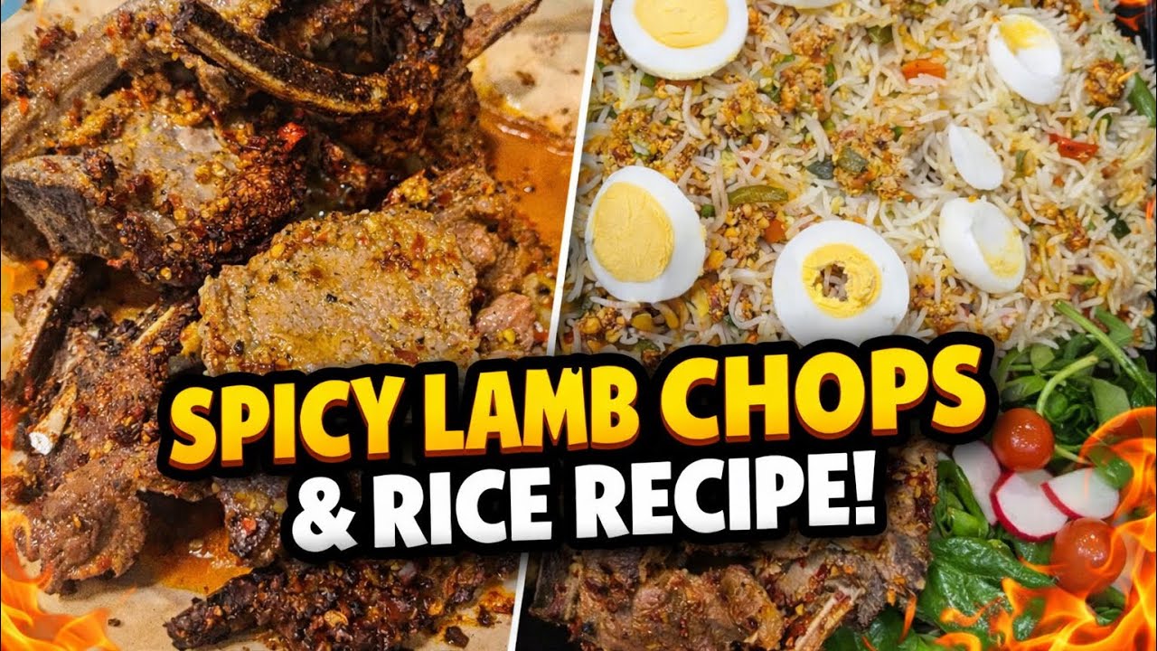 Ramadan Special Atari | Juicy Air Fryer Lamb Chops & Chinese Rice |Easy Iftar Recipe /cooking vlog 