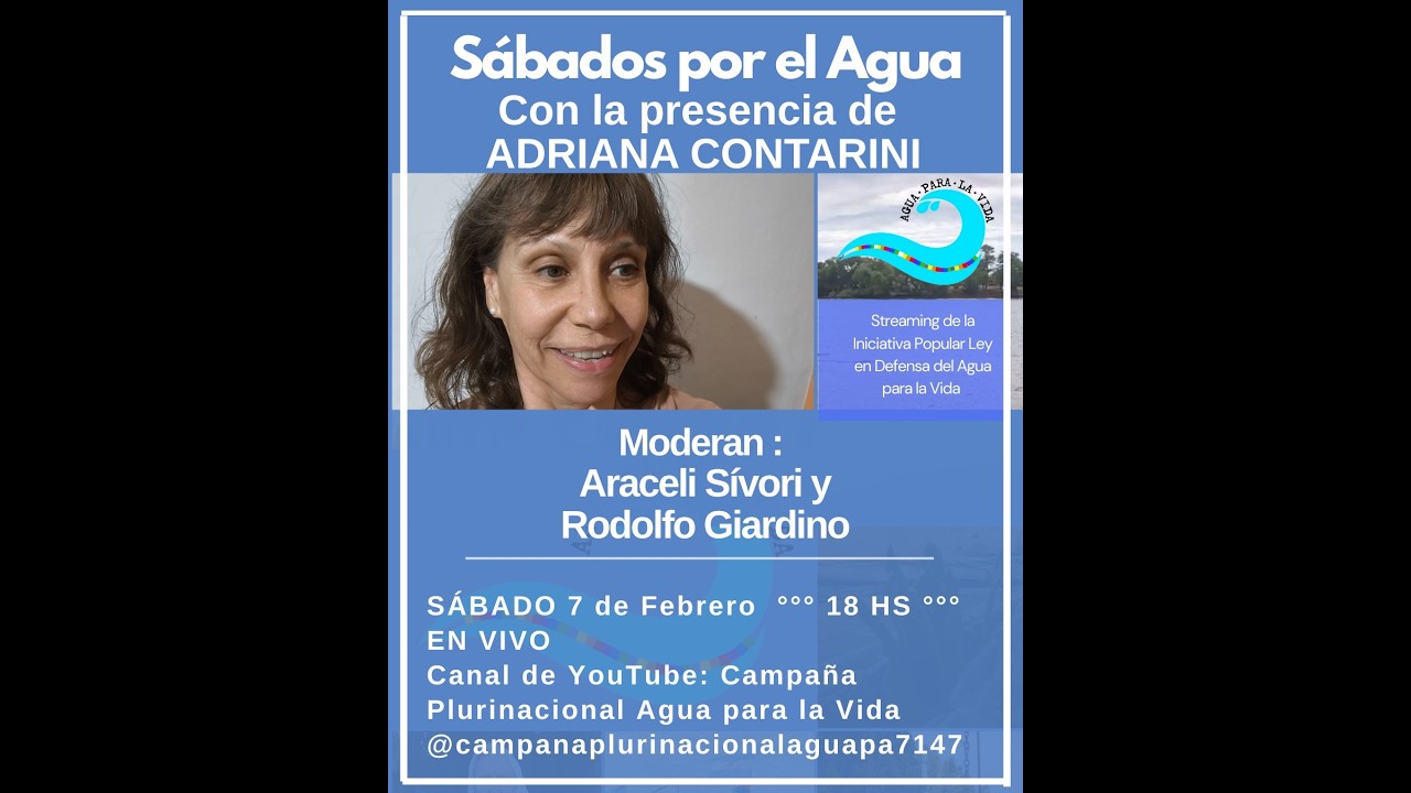 20° Sábado por el Agua con Adriana Contarini