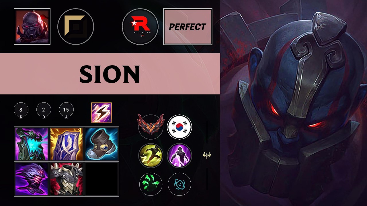 (KT PerfecT) Sion Top vs Lee Sin - KR Grandmaster Patch 26.10