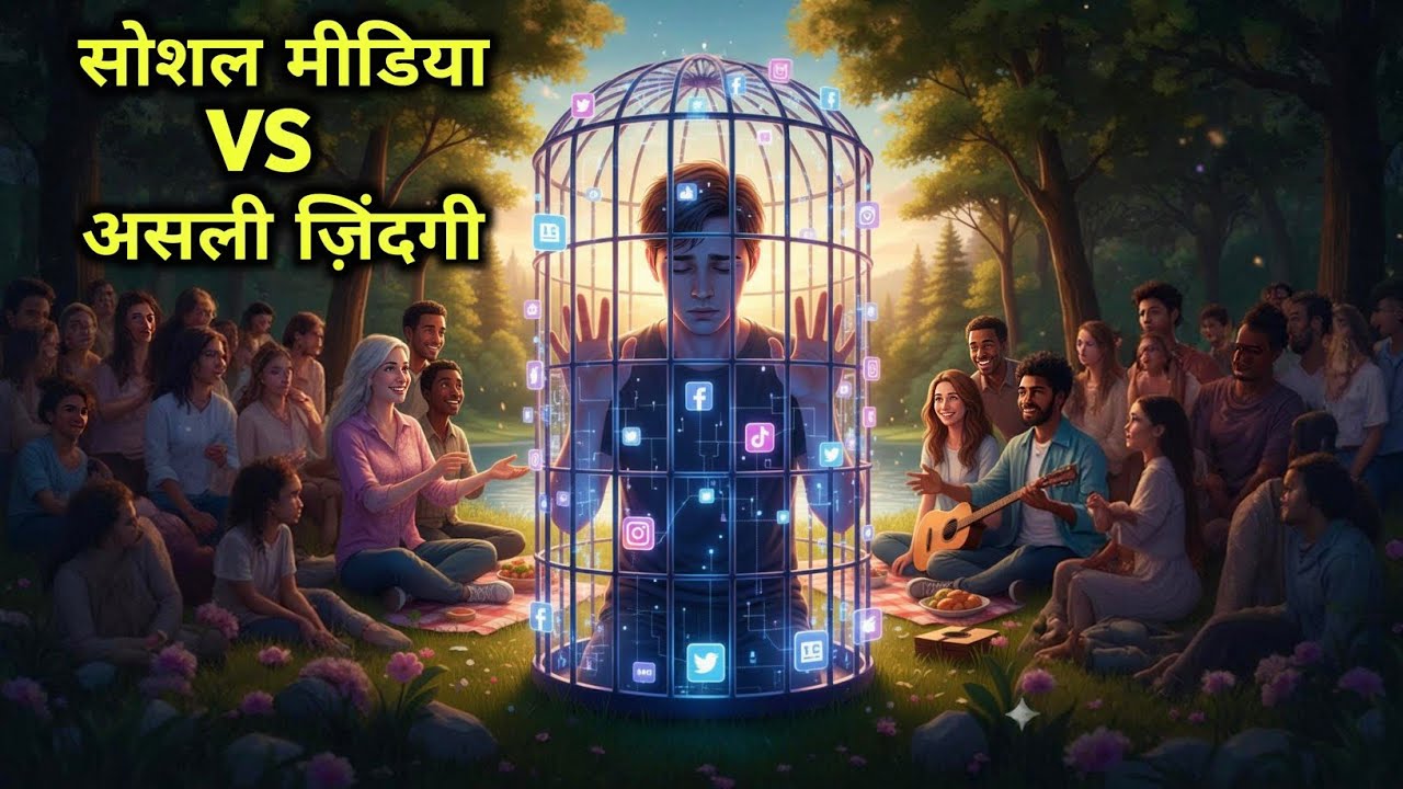 सोशल मीडिया बनाम असली ज़िंदगी | Digital vs Real Life | जिंदगी की असली खुशियाँ
