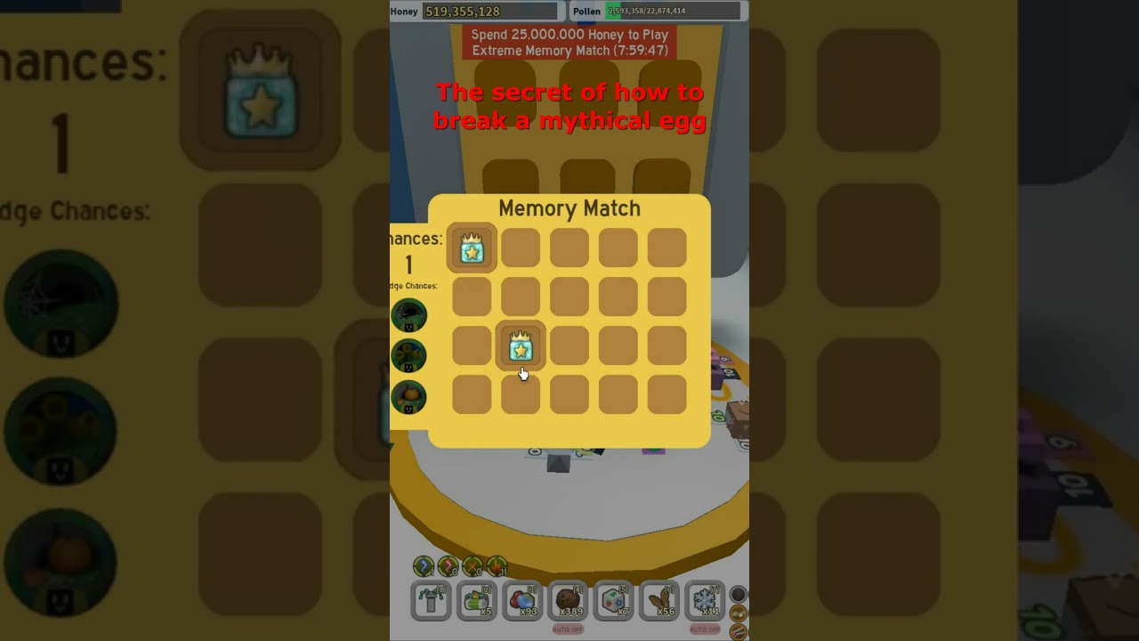 OMG MYTHIC EGG Bee Swarm Simulator #shorts