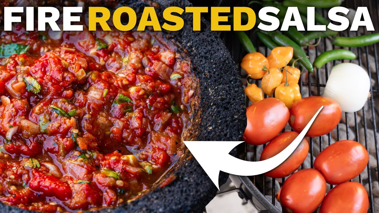 The BEST Way To Make Authentic FIRE ROASTED Salsa Using a Molcajete