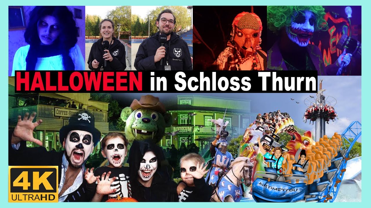 HALLOWEEN im Erlebnispark Schloss Thurn - Reportage + Interviews  + alle Mazes  (2022) - 4K