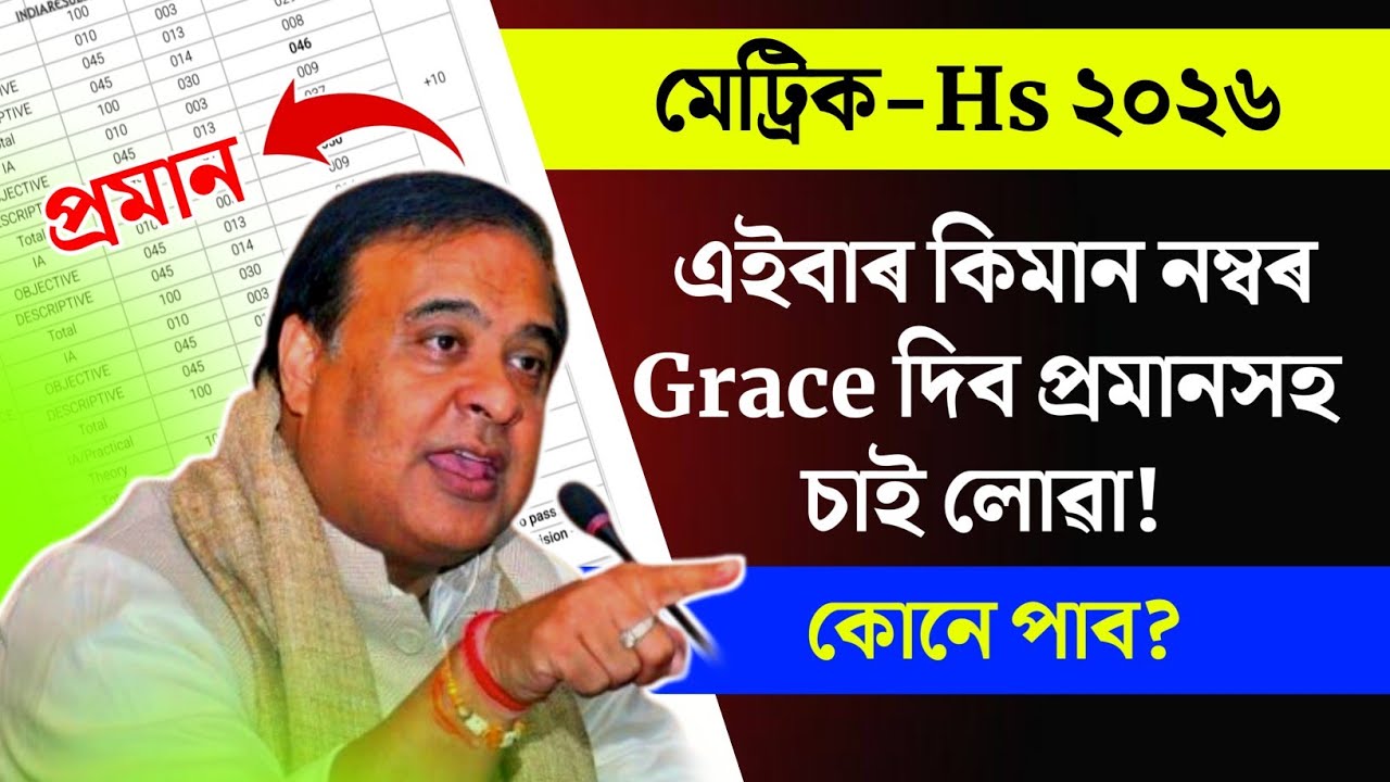 Grace marks for hslc and hs 2026 students | With proofs | Who will win grace marks | Tech of MH