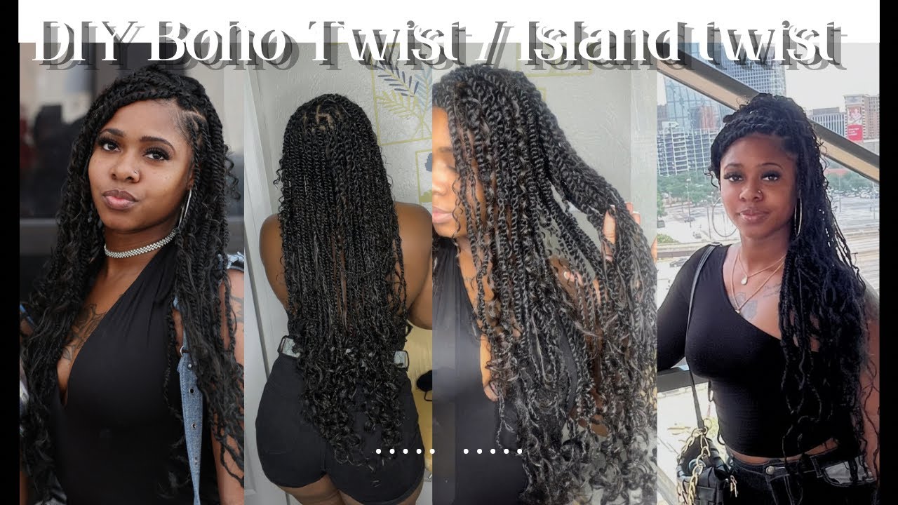 DIY boho twist/ viral island twist tutorial
