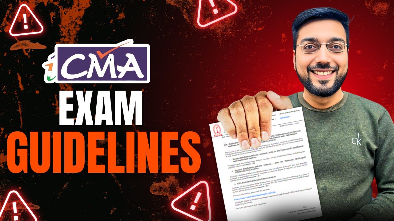 ICMAI Official Exam Instructions Explained | CMA Foundation/Inter/Final