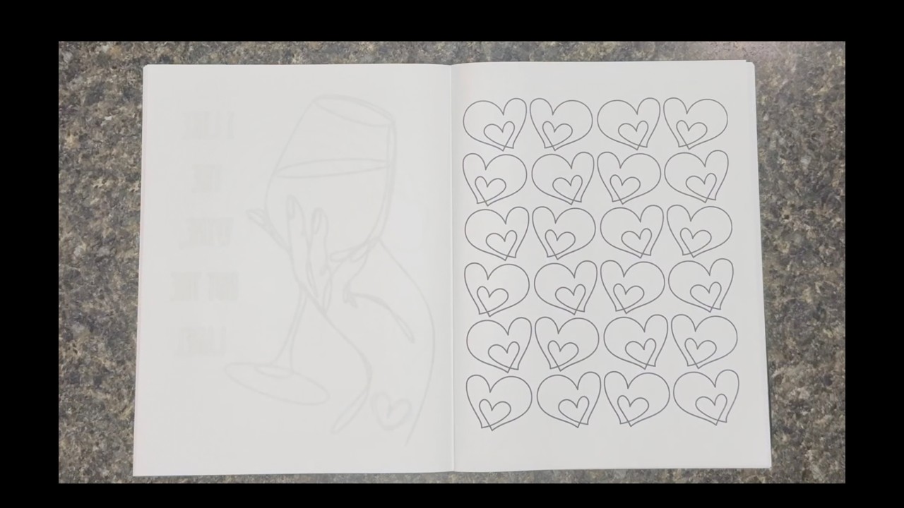 Colour with Me: Satisfying Designs | Violet Hearts #monochromemonday