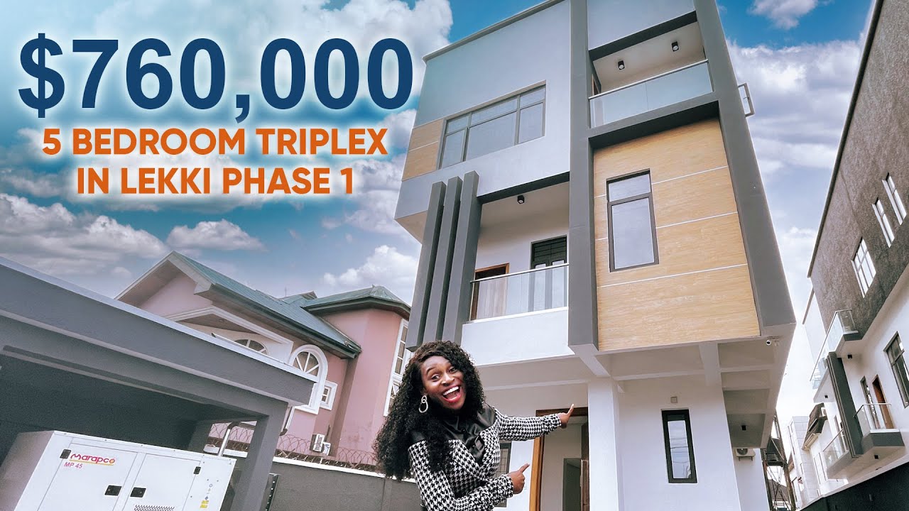 Inside a Beautiful ₦320,000,000 ($760,000) 5 Bedroom Triplex in Lekki Phase one