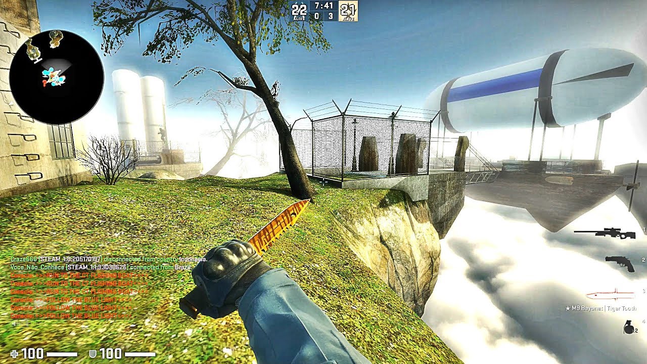 CS:GO · Zombie Escape Mod: ze_flying_world map