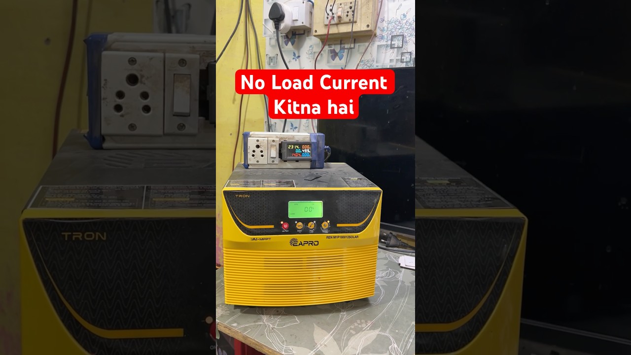 No Load Current Test Of Eapro Tron 1800 #shorts