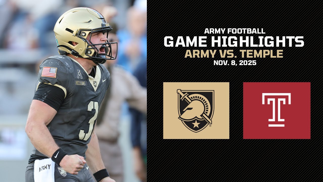 Army vs. Temple Game Highlights