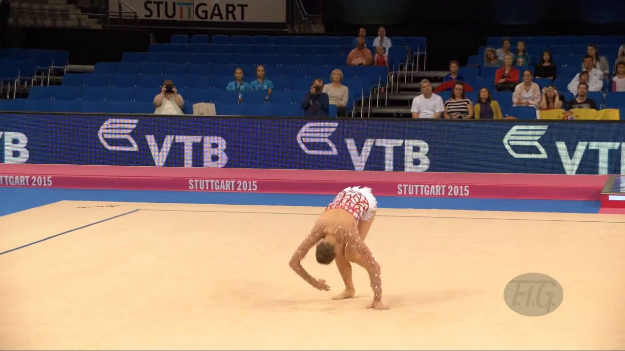 Marina DURUNDA (AZE) 2015 Rhythmic Worlds Stuttgart - Qualifications Ball