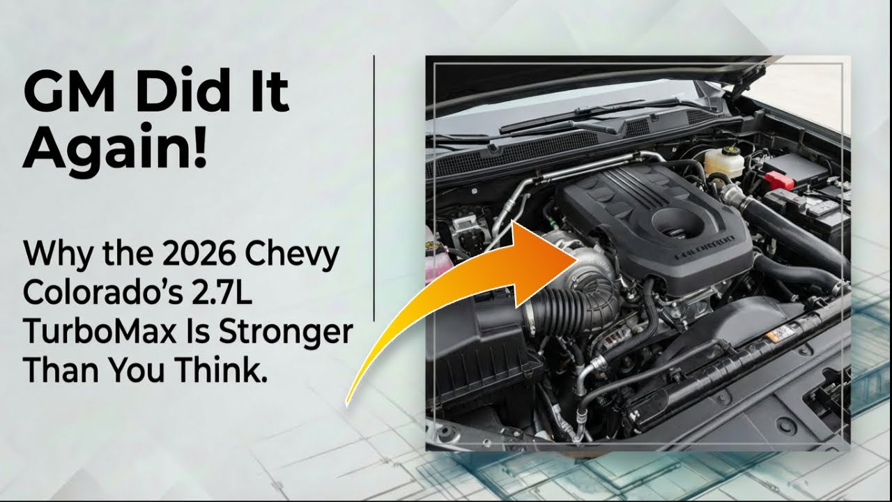 GM снова это сделала! Почему 2,7-литровый двигатель TurboMax в Chevrolet Colorado 2026 года мощне...