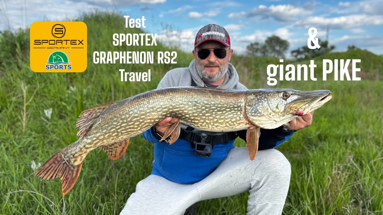 monster pike - obrovská šťuka na prívlač - sportex graphenon rs2 travel..