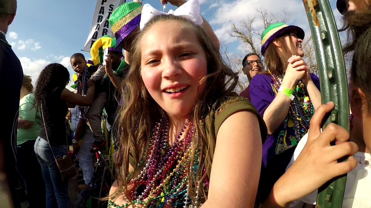 2017 Krewe of Centaur Mardi Gras Parade in Shreveport-Bossier, Louisiana.