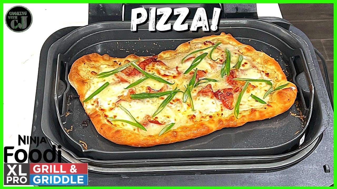 PIZZA IN AN AIR FRYER?! | Ninja Foodi Grill and Griddle Recipe!