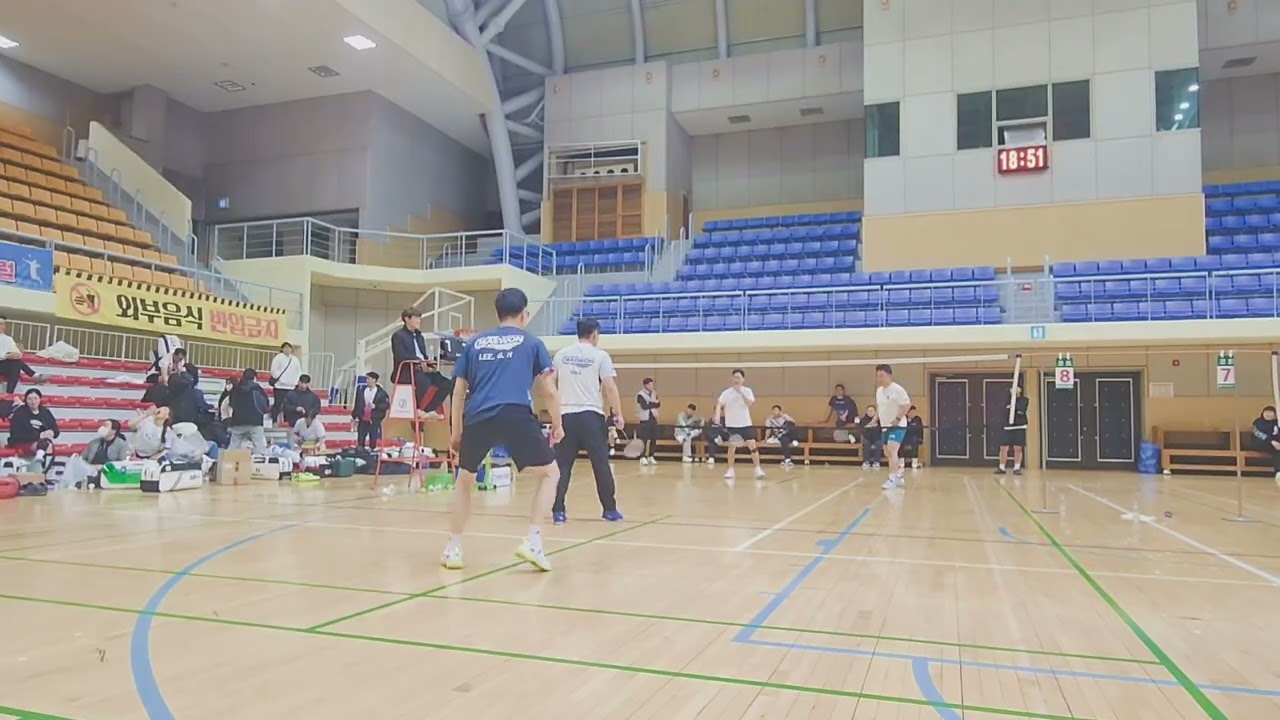 제25회 부안 군수배 배드민턴 대회 남복 결승 강현 용덕 vs 새천년클럽 