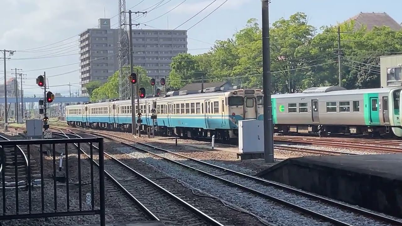 【阿波踊り増結4連】鳴門線968D徳島発車 キハ40系×4　2025.8