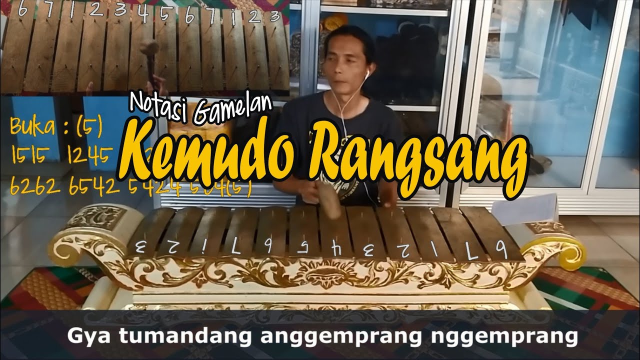 Notasi Gamelan Saron/Demung KEMUDO RANGSANG - Laras Pelog