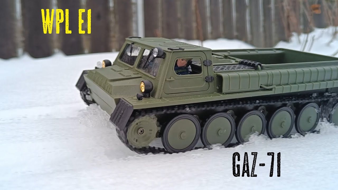 WPL E1. Небольшой обзор и тест на снежном бездорожье. WPL E1 snow off road action.