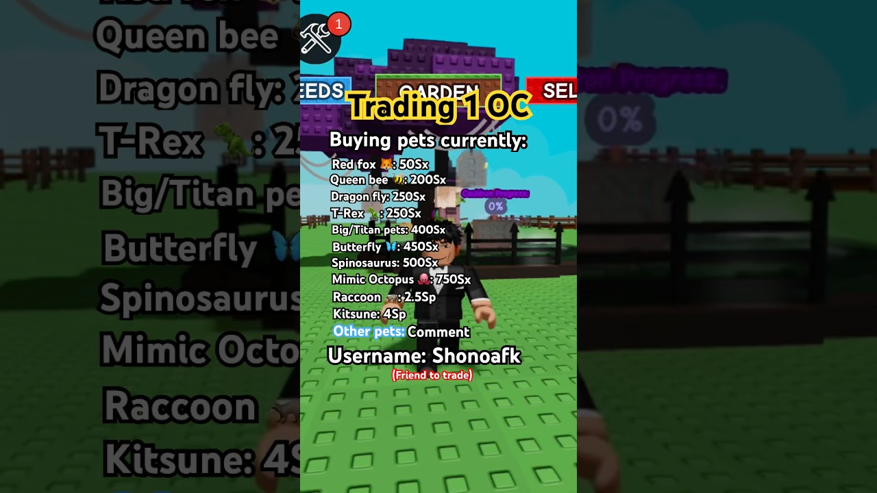 Trading and Buying New Op Pets in Roblox Grow A Garden 🪴 #growagarden #gag #roblox #trading #rblx