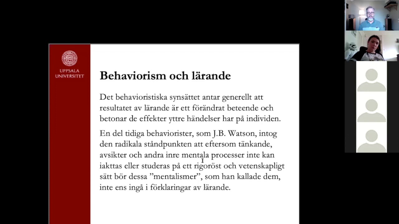 Behavioristiska perspektiv - Lärande och utveckling - Karlberg 8 maj