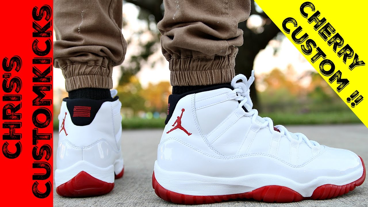 Jordan 11 Cherry mid Custom Full Tutorial