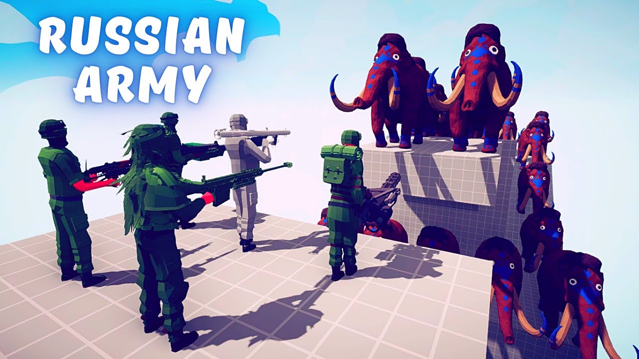RUSSIAN ARMY SOLDIER vs 100x UNITS - Totally Accurate Battle Simulator TABS