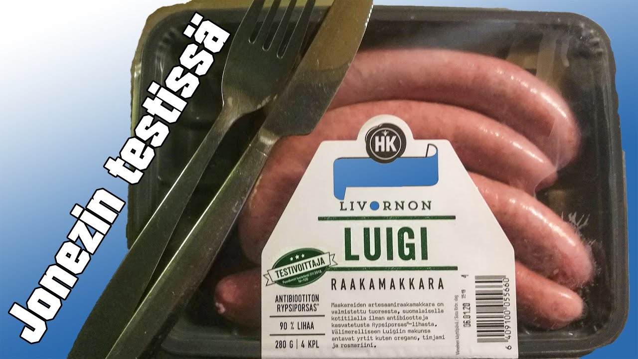 Jonezin testiss&auml; Luigi raakamakkara