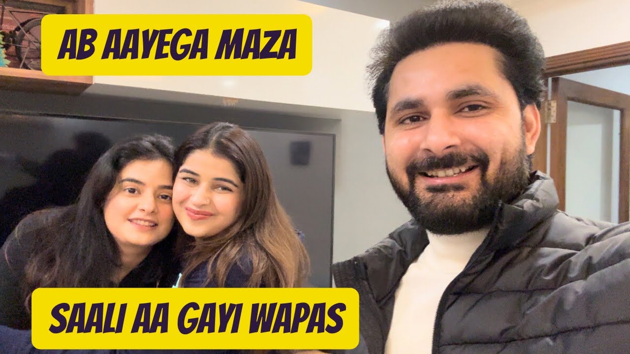 Saali Sahiba aa gayi wapas | Gayatri ko dilaya shadab k channel mei hissa | Sajid Shilpa Vlogs