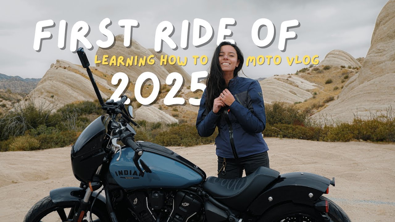 First Motorcycle Ride of 2025 on Indian Sport Scout - Learning How to Moto Vlog