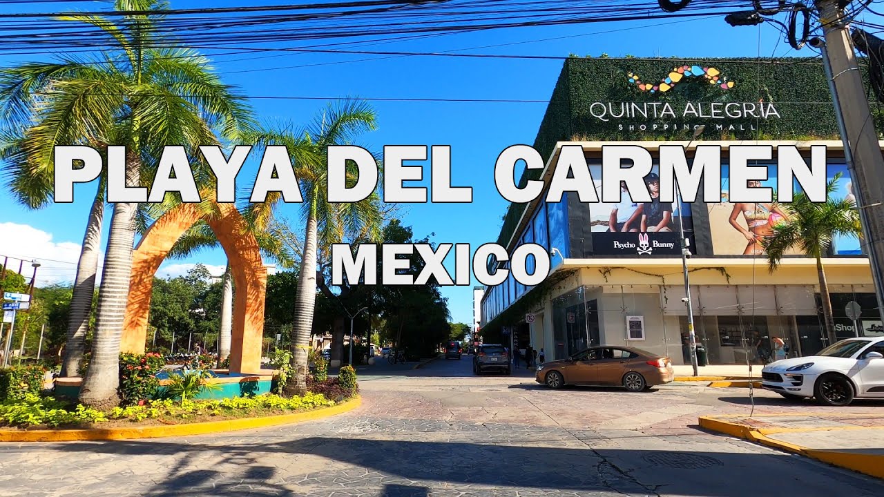 Playa Del Carmen, Mexico - Driving Tour 4K