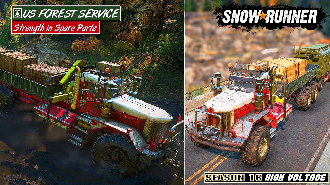 SnowRunner : Sezonul 16 | Washington = US Forest Begin's : Strength in Spare Parts