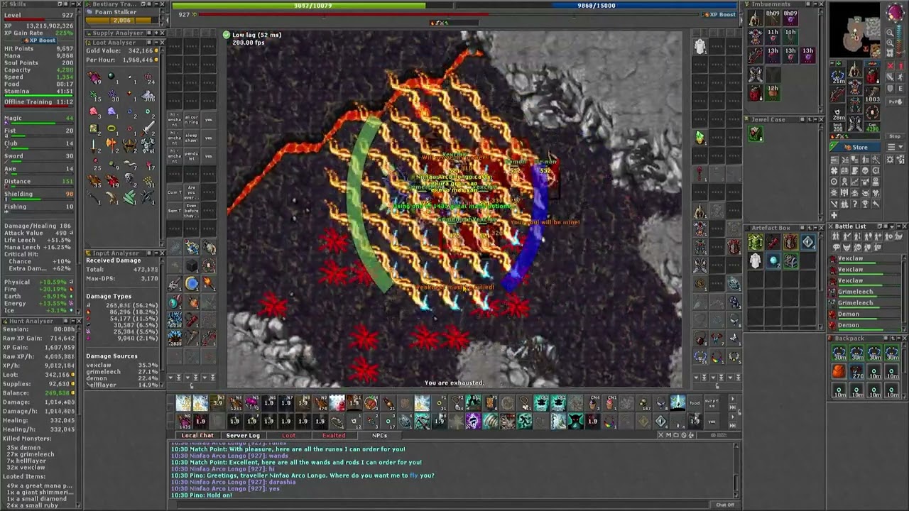 Hunt RP 927 - Tibia - Caminho Ferumbras