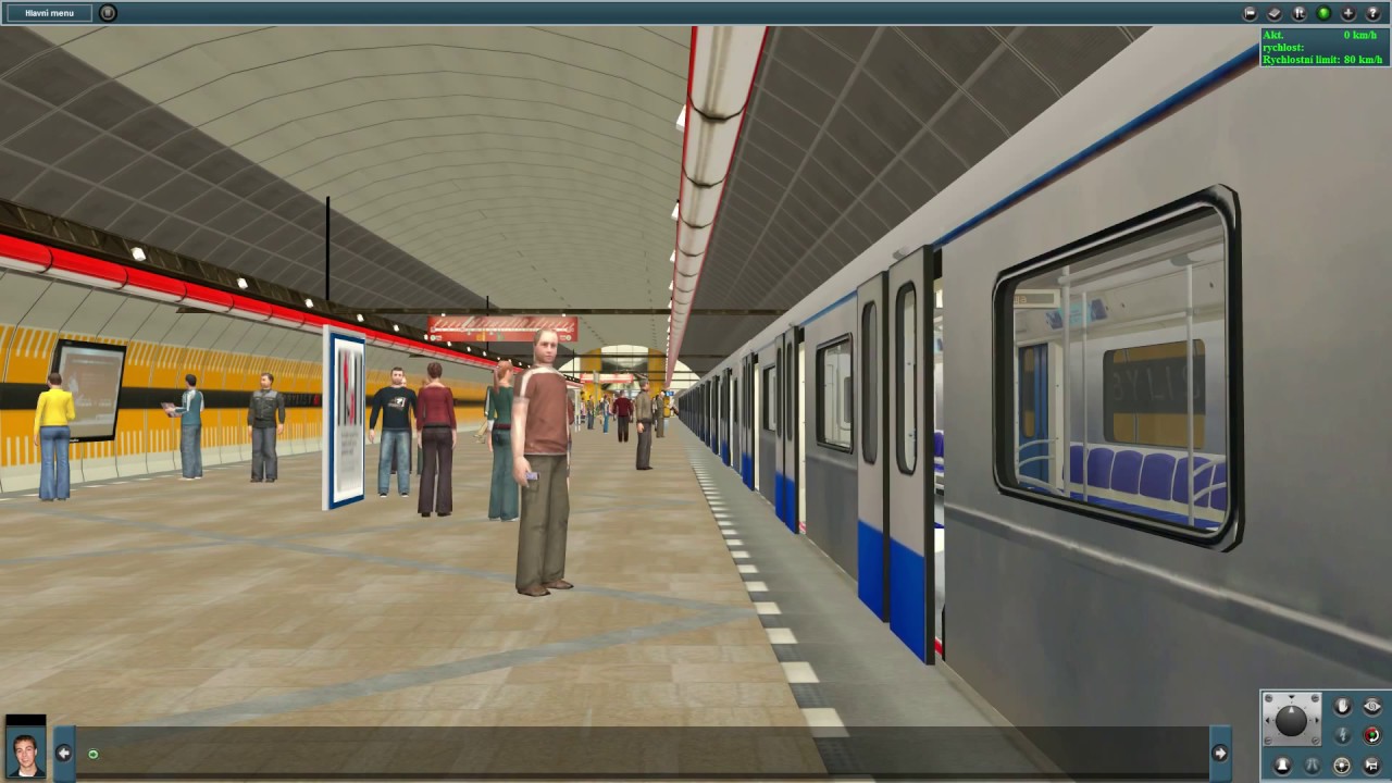 Trainz - Prague metro =C= Letňany - Háje (cabview)