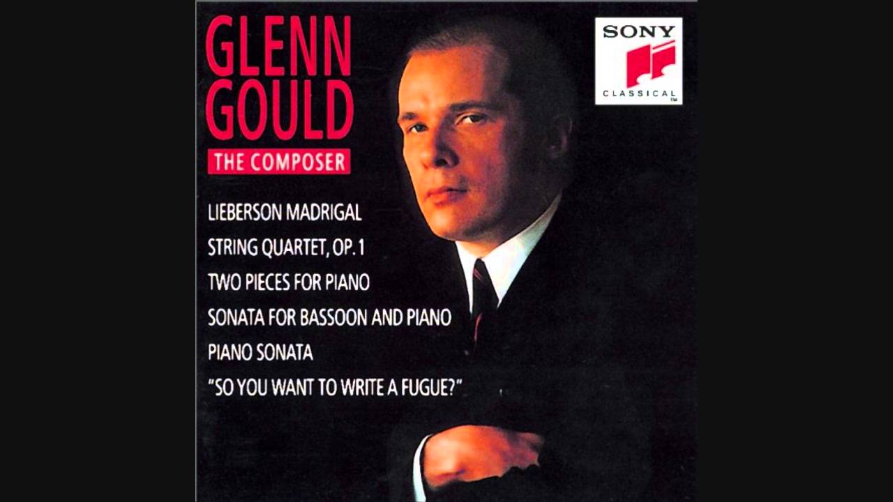 Glenn Gould - Piano Sonata (Unfinished) Mvt. 2 - Glenn Gould: The Composer - (HQ)