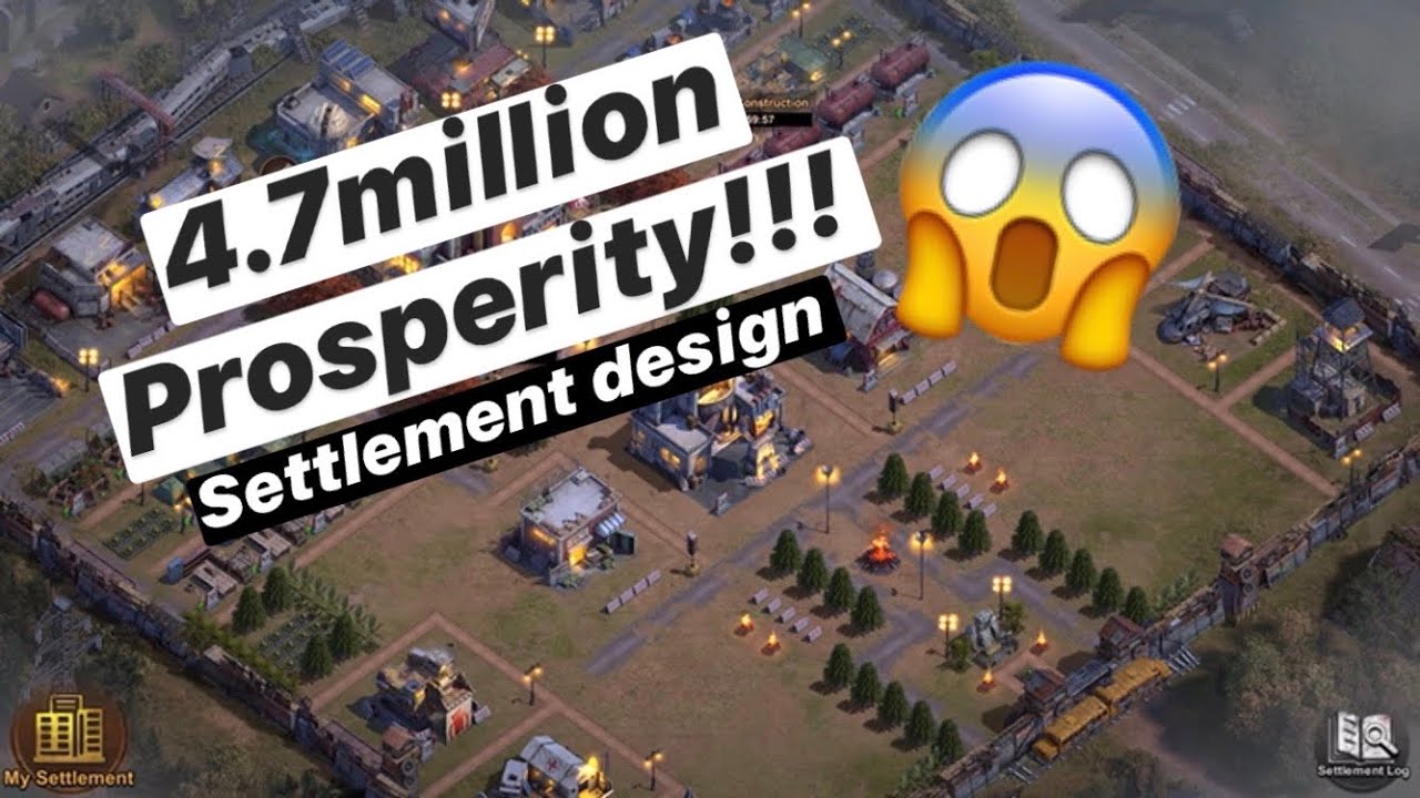 State Of Survival - HQ22 Settlement Design 4.7M Prosperity!!!