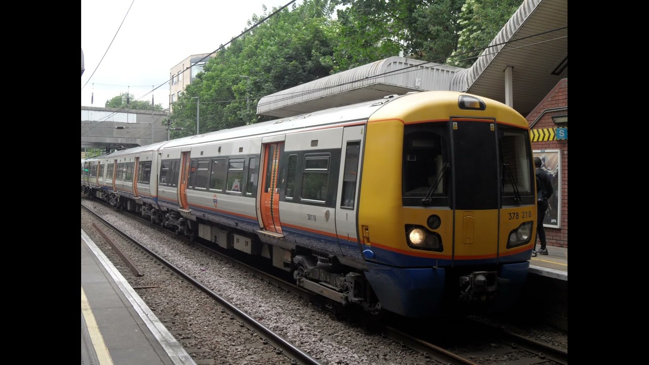 Class 378218 Capitalstar London Overground Standing for Stratford at Dalston Kingsland Platform 2