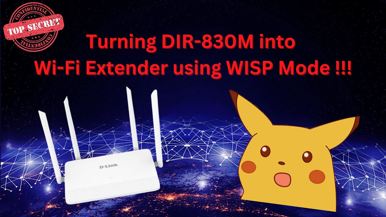 [TM Top Secret] I turned D-Link DIR-830M into Extender using WISP mode