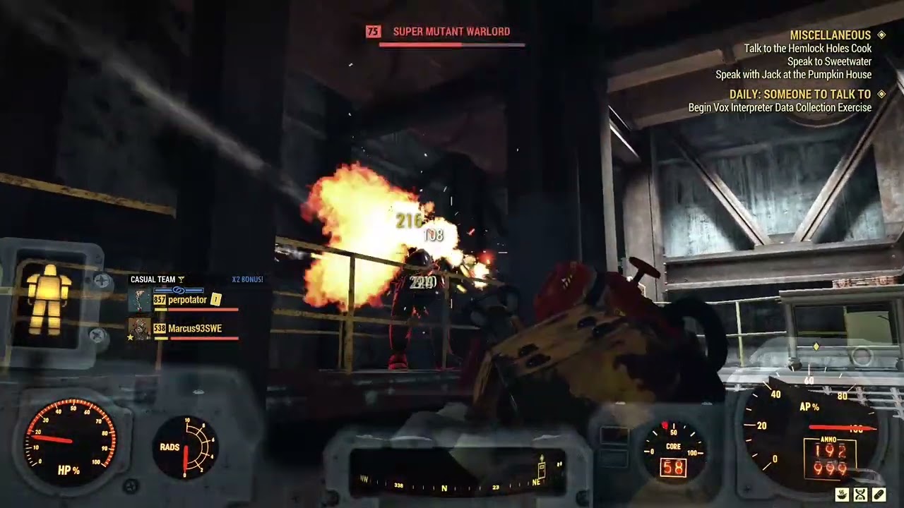 fallout 76 weapon test: two shot explosive flamer