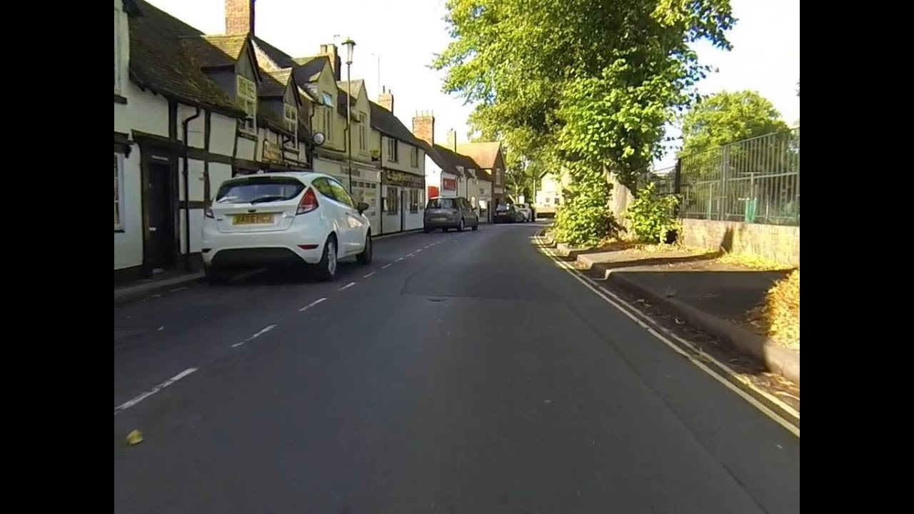 Cycling through Wombourne, from north to south