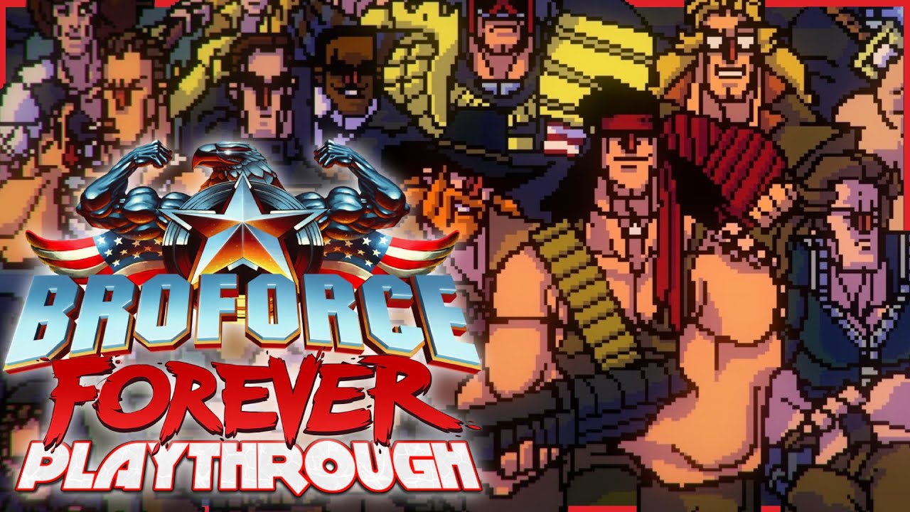 Broforce Forever - Online CoOp Playthrough - No Commentary