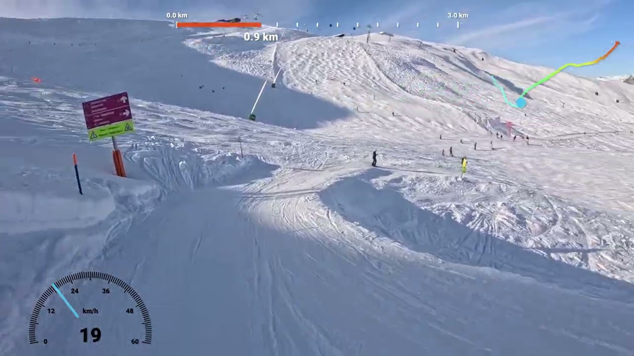 Grindelwald - Wengen 2026 ski holiday day 1 run 10: piste 6 Lager (blue) to 4 Eggboden (red)