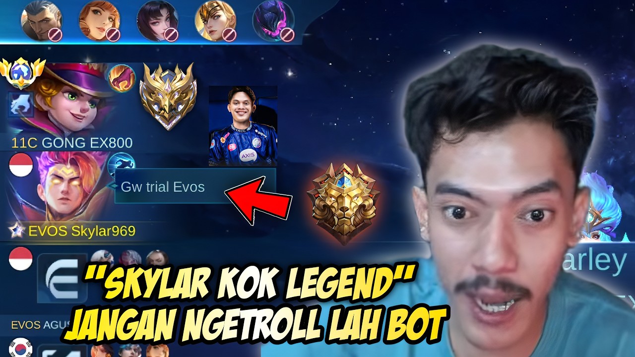 NGAKAK SUMPAH! PRANK NYAMAR JADI EVOS SKYLAR! REAKSI BAGONG LIHAT CLAUDE GW GOCEK-GOCEK!🤣 | MLBB