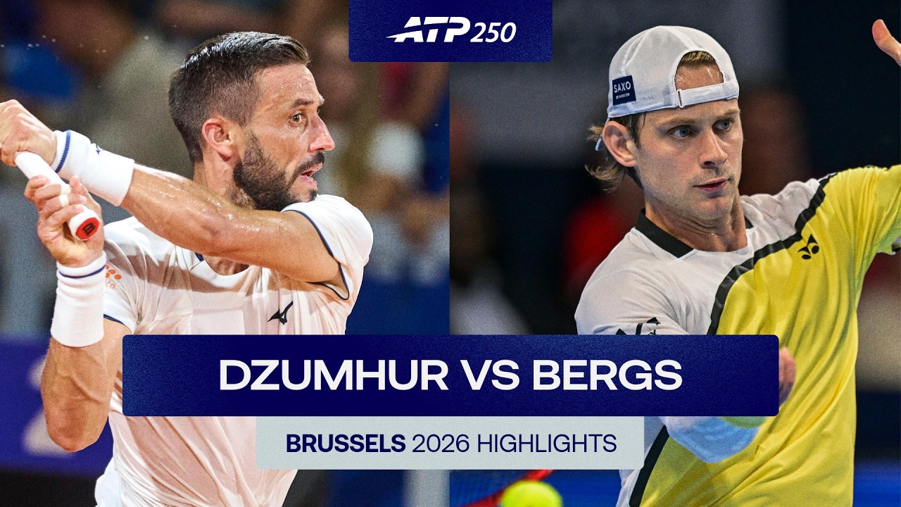Damir Dzumhur vs Zizou Bergs Highlights | Brussels Round 2