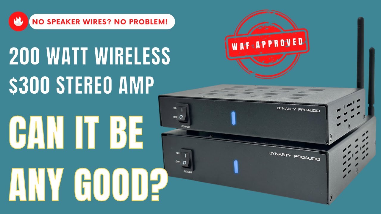 200 Watt $300 Wireless Stereo Amplifier - Can it Be Any Good?